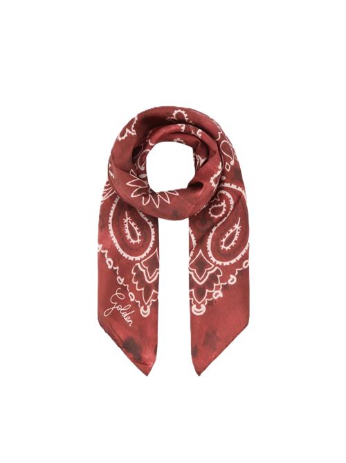 Foulard rosso bordeaux con motivo paisley Golden Goose | GUP01053.P000667.40385SPICED APPLE
